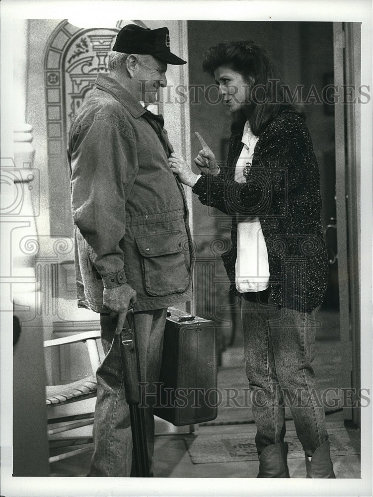 1989 Press Photo Brian Keith Actor Kathleen Layman Actress Heartland TV Series- Historic Images