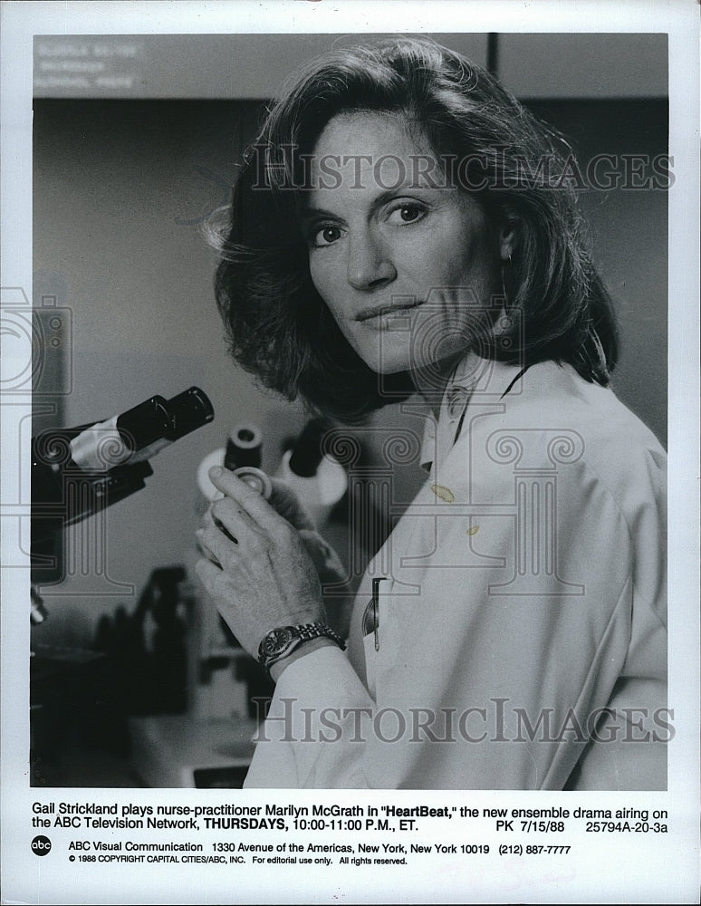 1988 Press Photo Gail Strickland American Actress HeartBeat Medical Drama TV- Historic Images