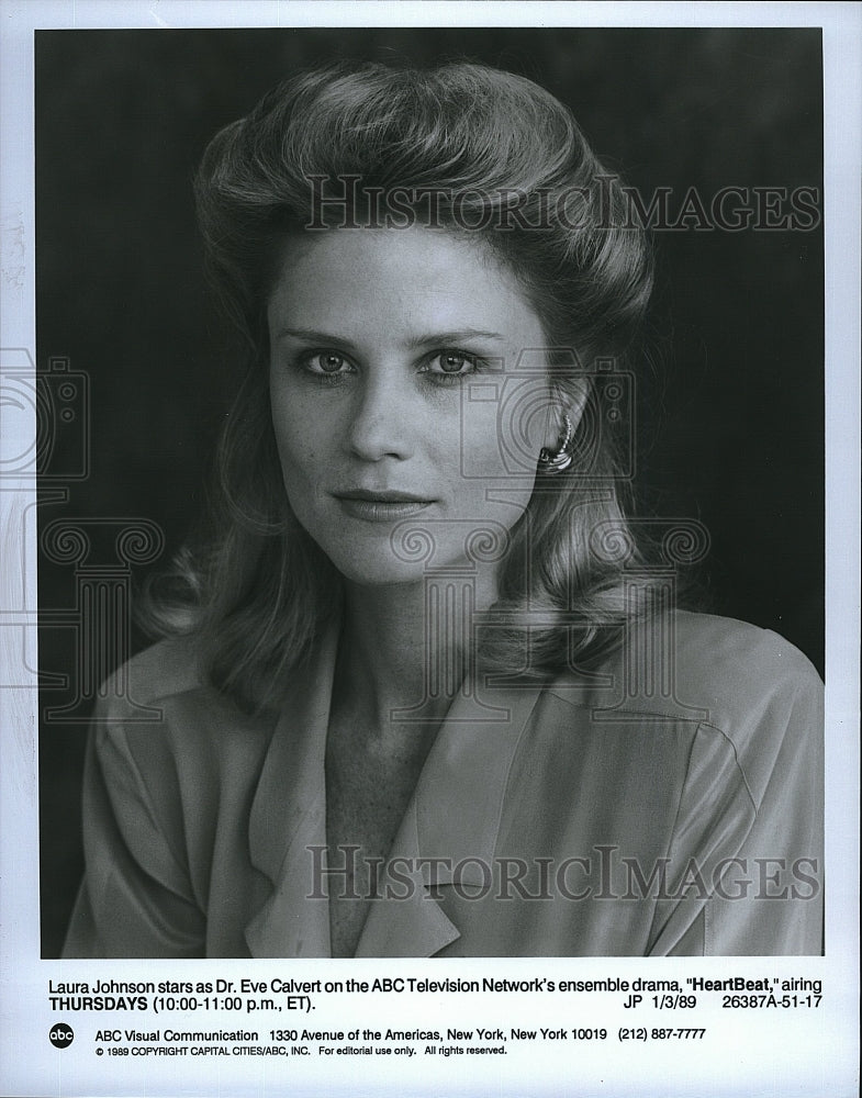 1989 Press Photo Laura Johnson in &quot;HeartBeat&quot;- Historic Images