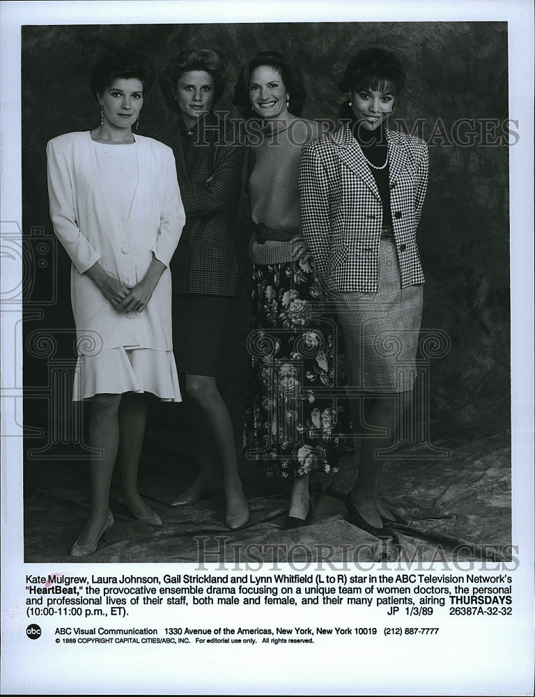 1989 Press Photo Kate Mulgrew, Laura Johnson, Gail Strickland, Lynn Whitfield- Historic Images