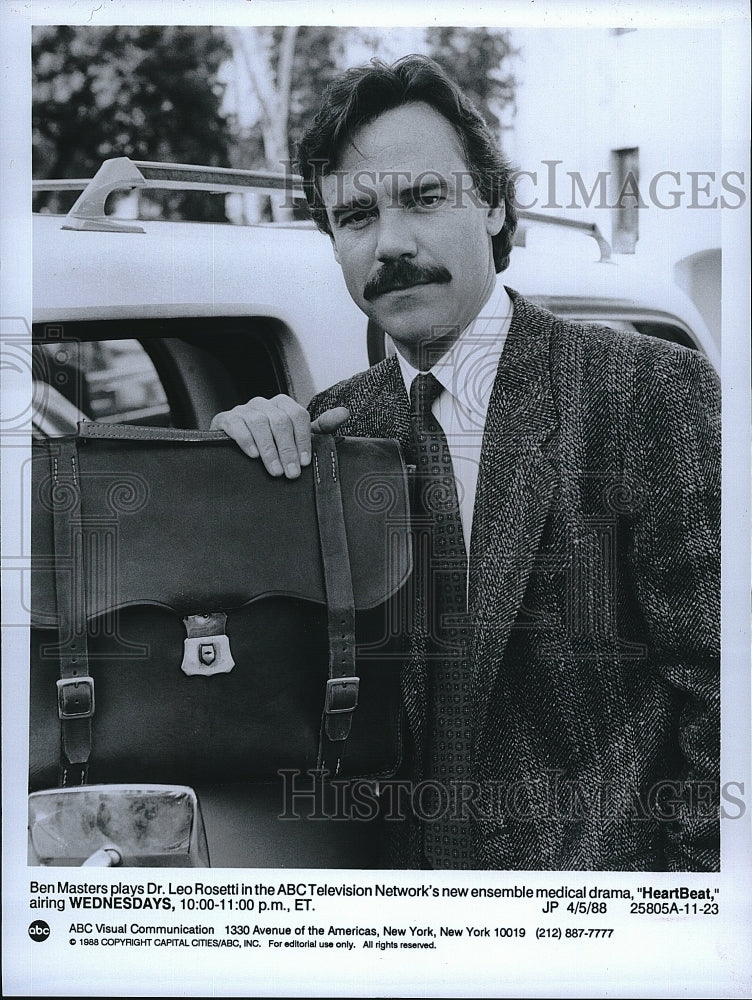 1988 Press Photo Ben Masters on &quot;HeartBeat&quot;- Historic Images