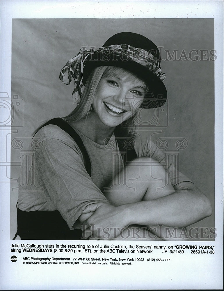 1989 Press Photo Julie McCullough in &quot;Growing Pains&quot;- Historic Images