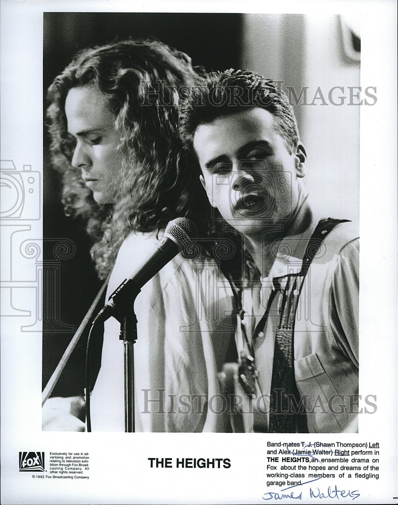 1992 Press Photo James Walters Actor Shawn Thompson Heights Drama TV Series Show- Historic Images