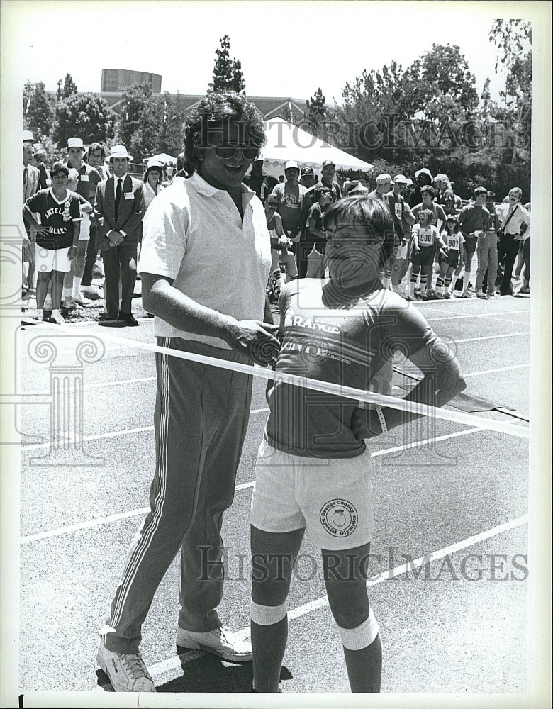 1987 Press Photo &quot;Highway to Heaven&quot; Michael Landon, Brad Smith- Historic Images