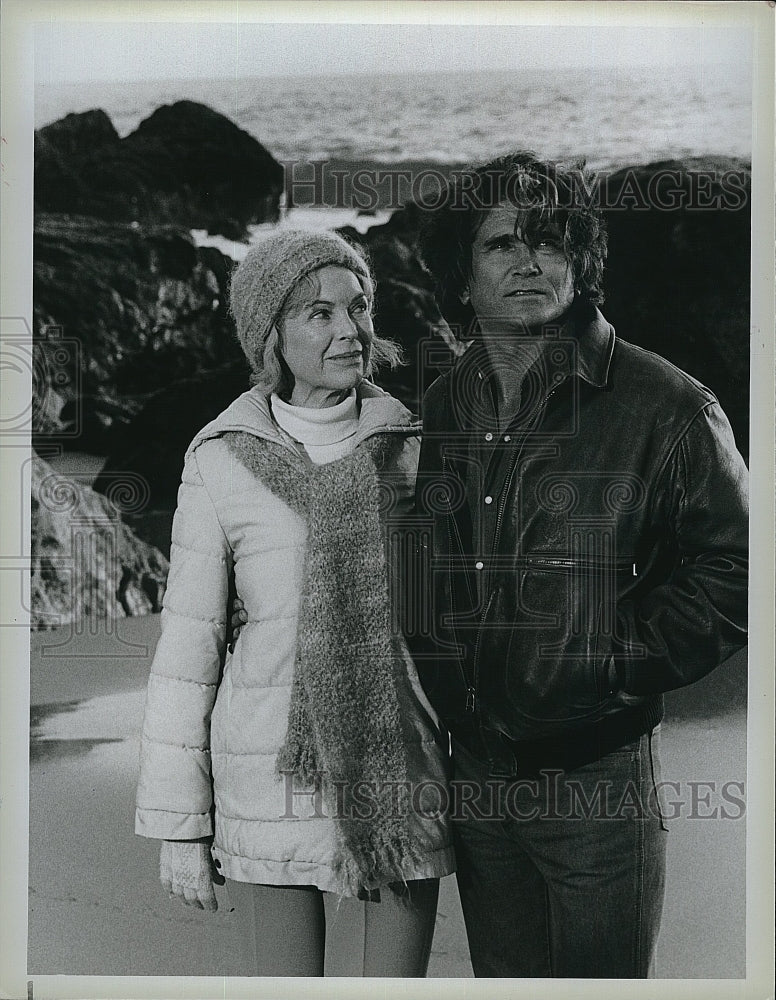 1986 Press Photo "Highway to Heaven" Michael Landon, Dorothy McGuire- Historic Images