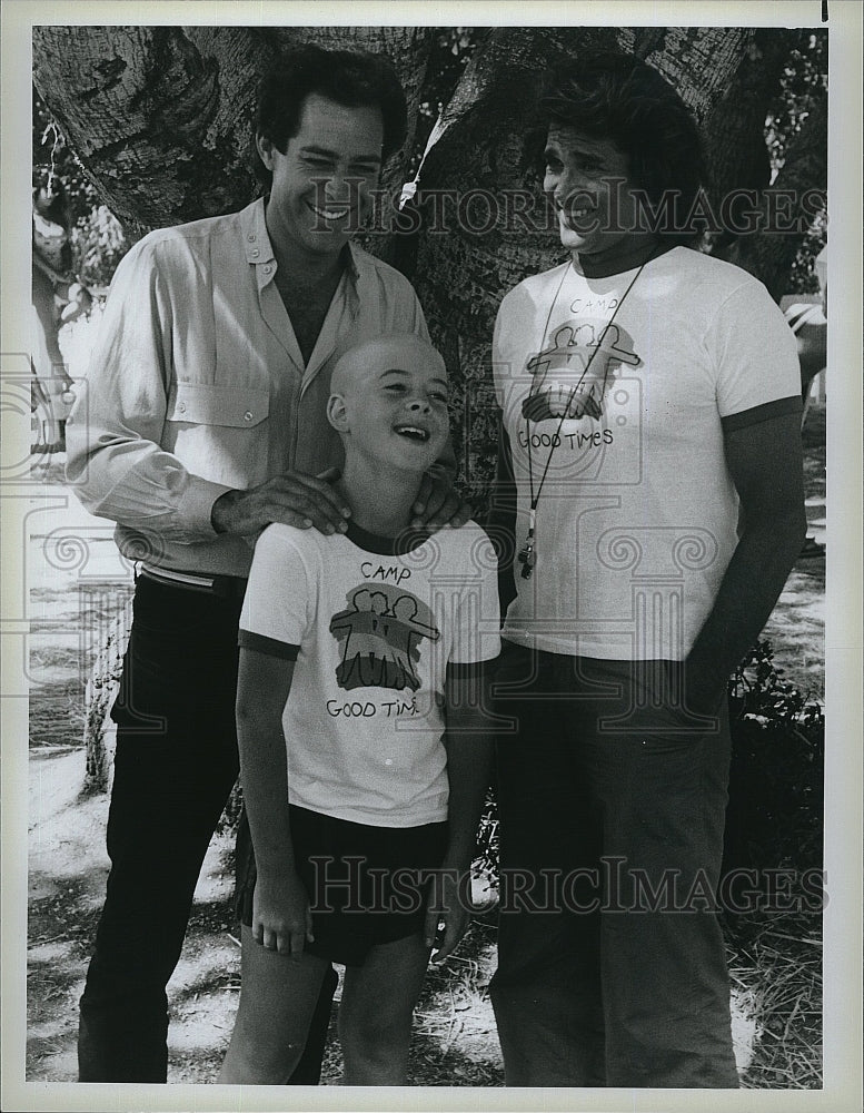 1986 Press Photo Highway to Heaven Michael Landon Joshua Miller- Historic Images