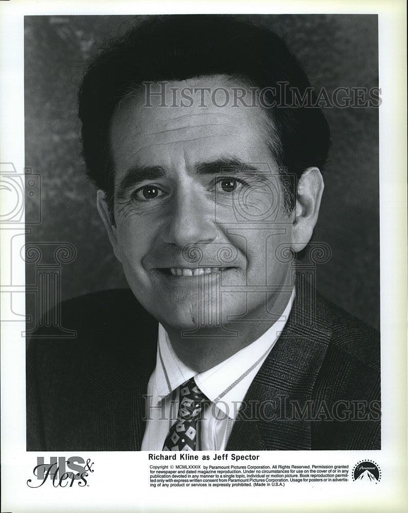 1989 Press Photo Richard Kline stars in &quot;His &amp; Hers&quot;- Historic Images