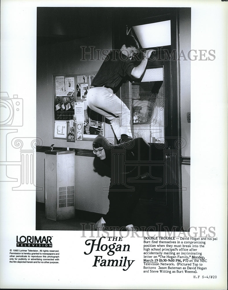 1990 Press Photo  Actor Jason Bateman in &quot;The Hogan Family&quot;- Historic Images