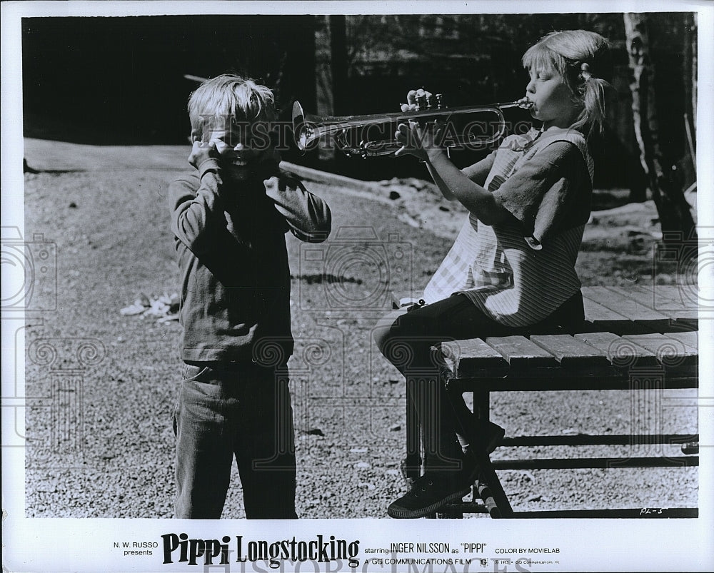 1973 Press Photo Inger Nilsson as Pippi in &quot;Pippi Longstocking&quot;.- Historic Images