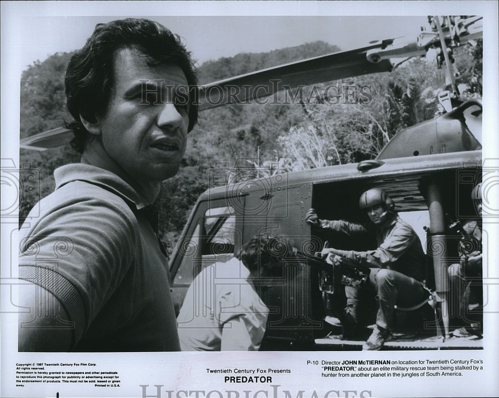 1987 Press Photo Director John McTiernan, Predator- Historic Images