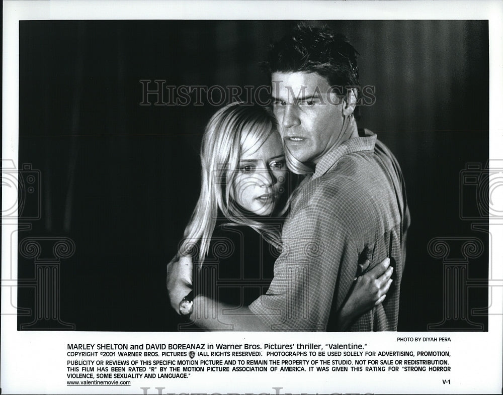 2001 Press Photo Marley Shelton Actress David Boreanaz Actor Valentine Movie- Historic Images