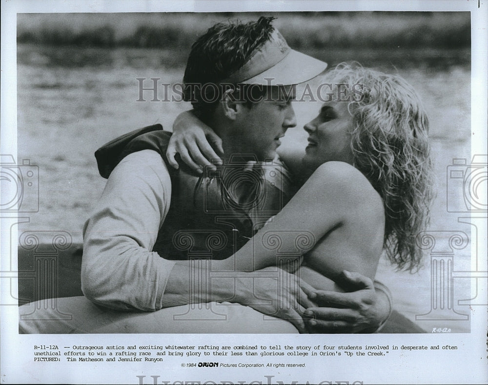 1984 Press Photo Tim Matheson, Jennifer Runyon &quot;Up the Creek&quot;- Historic Images