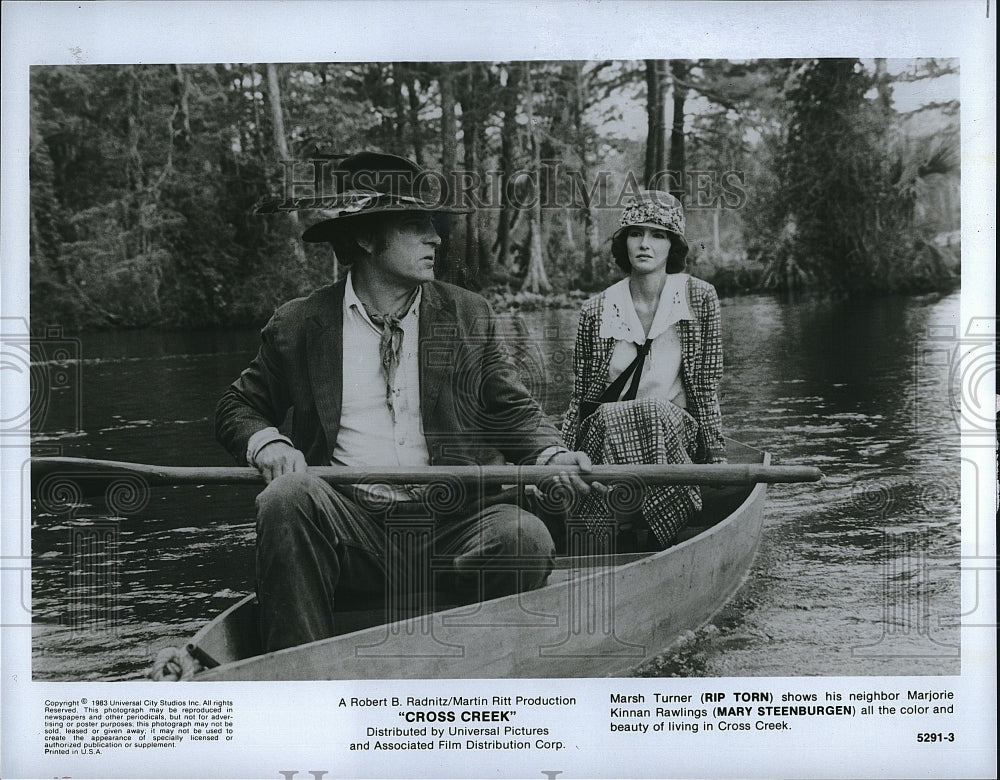 1983 Press Photo Rip Torn and Mary Steenburgen in &quot;Cross Creek&quot;- Historic Images