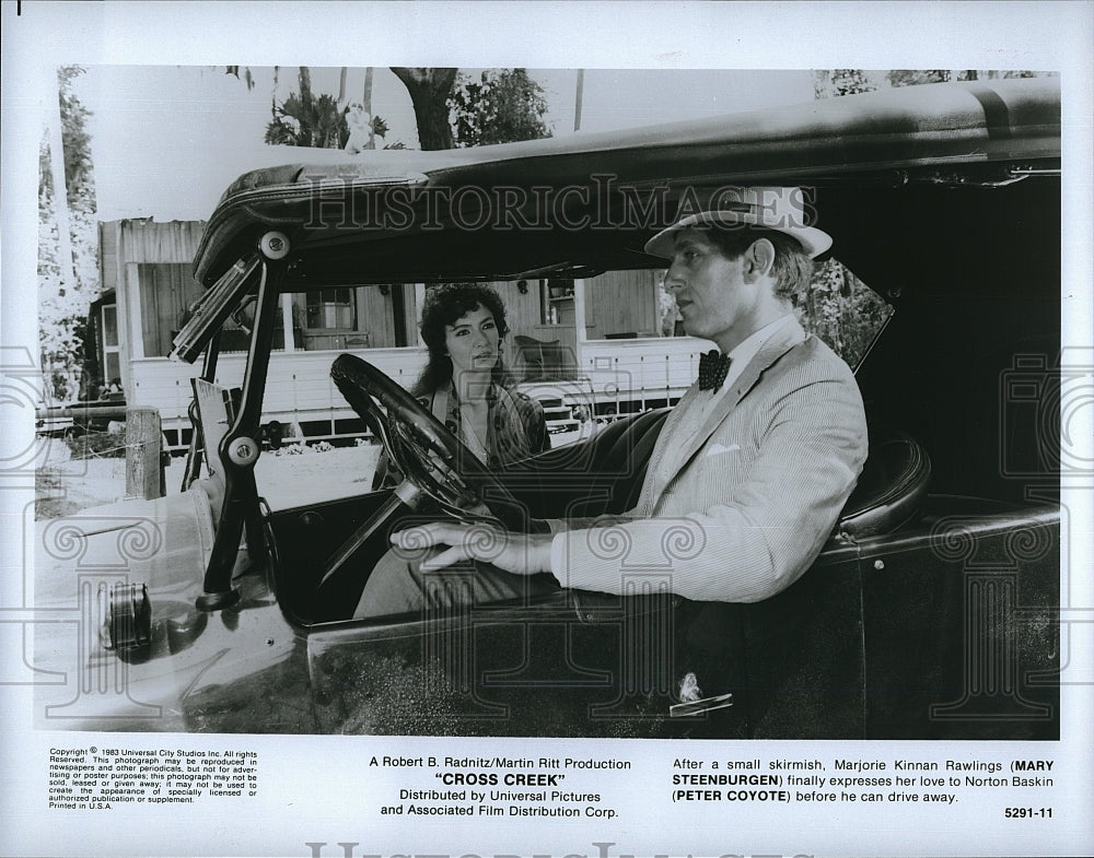 1983 Press Photo Mary Steenburgen and Peter Coyote in &quot;Cross Creek&quot;- Historic Images