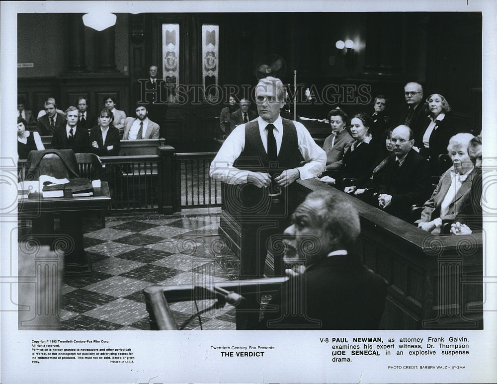 1982 Press Photo Paul Newman American Actor Joe Seneca Verdict Movie Film- Historic Images