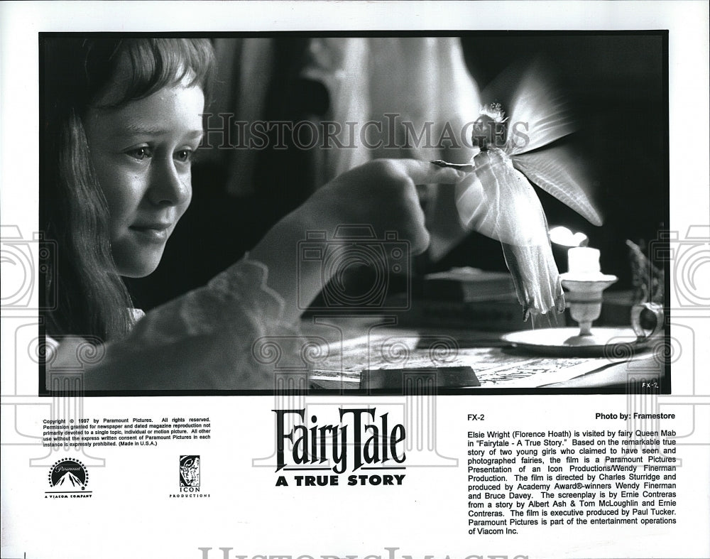 1997 Press Photo Florence Hoath American Actress Fairytale True Story Movie Film- Historic Images