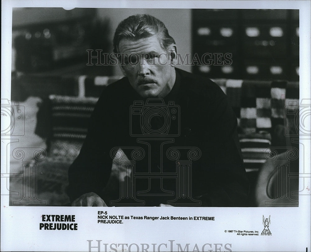 1987 Press Photo Nick Nolte stars in &quot;Extreme Prejudice&quot;- Historic Images