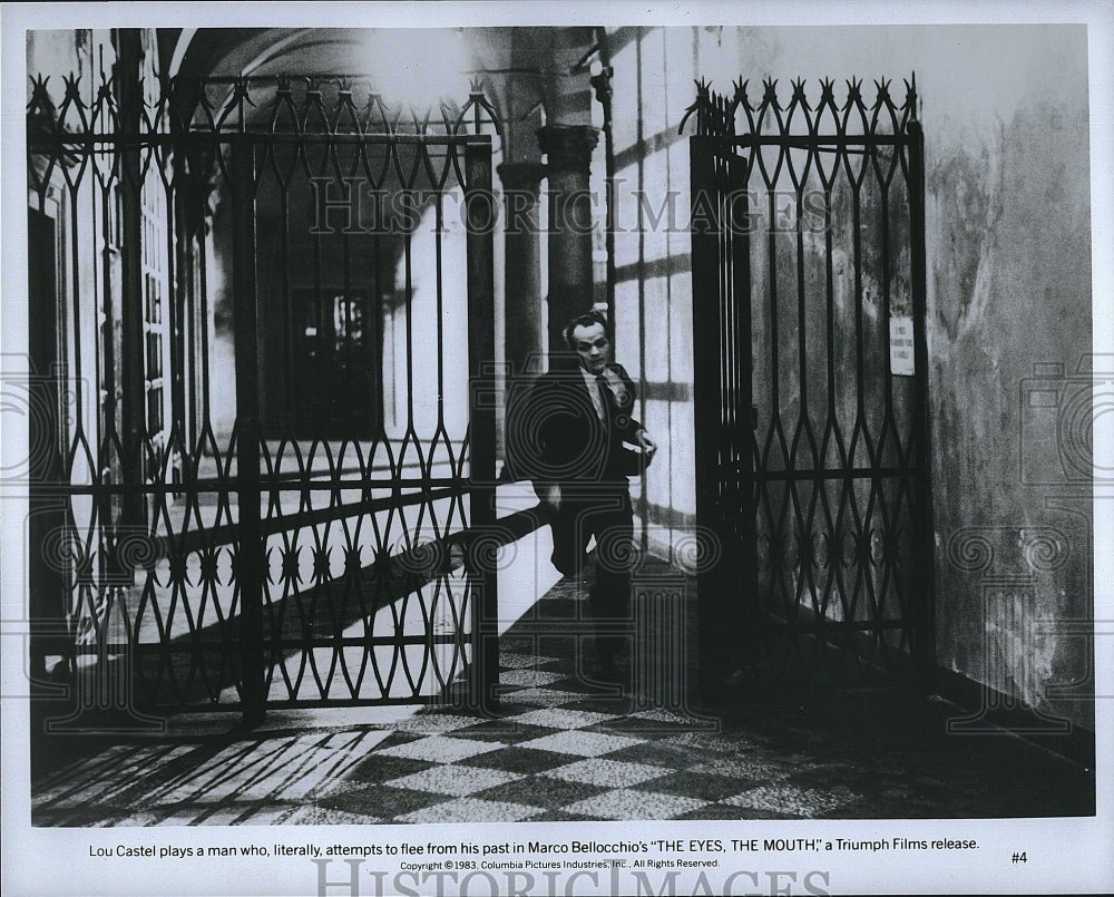 1983 Press Photo Actor Lous Castel in &quot;The Eyes, The Mouth&quot;- Historic Images