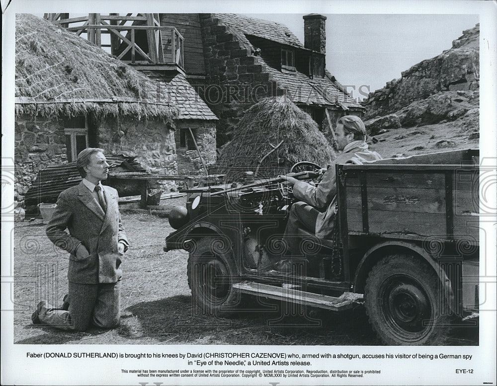 1981 Press Photo Actor Donald Sutherland in &quot;Eye of the Needle&quot;- Historic Images