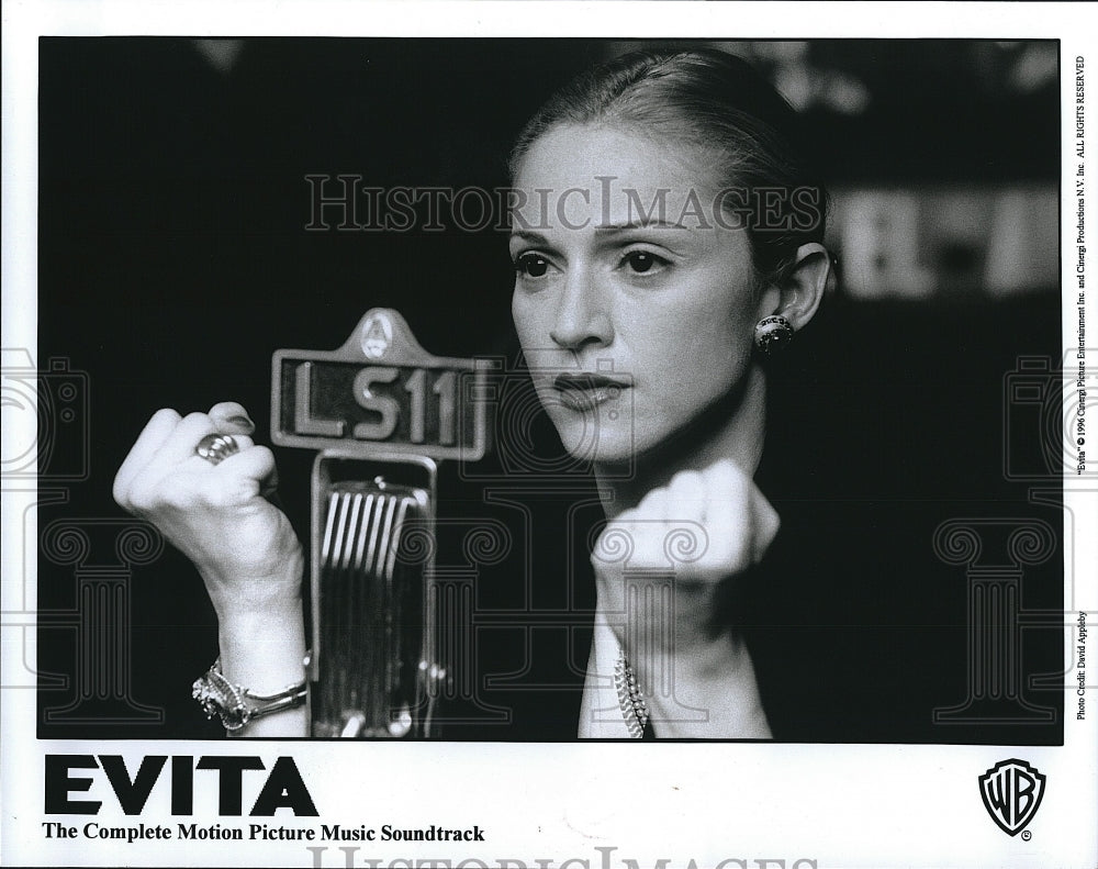 1996 Press Photo Actress Maddona in &quot;Evita&quot;- Historic Images