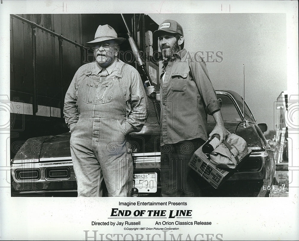 1987 Press Photo Actor Wilfred Brimley in &quot;End of the Line&quot;- Historic Images