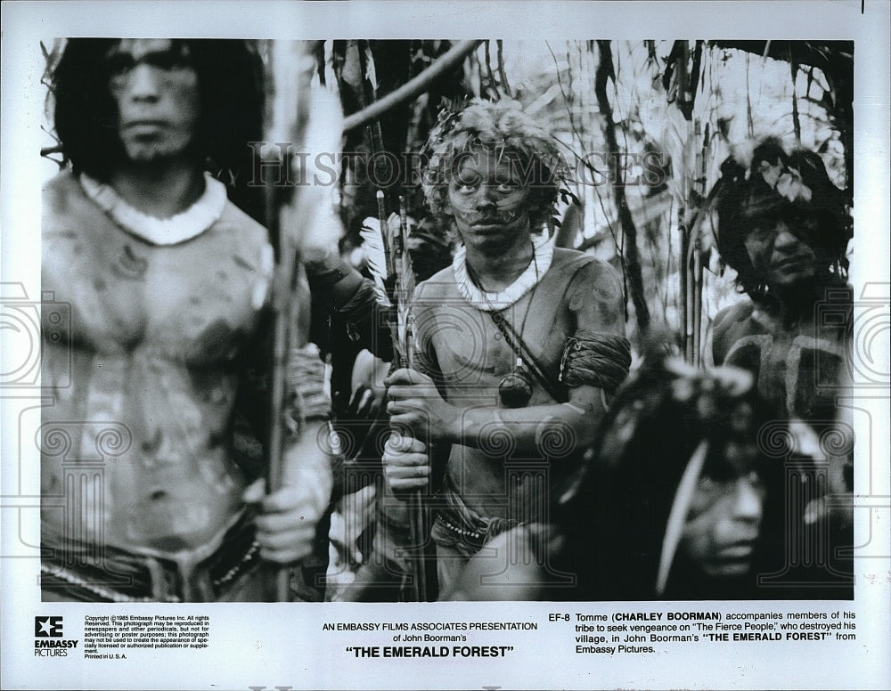 1985 Press Photo Charley Boorman &quot;The Emerald Forest&quot;- Historic Images