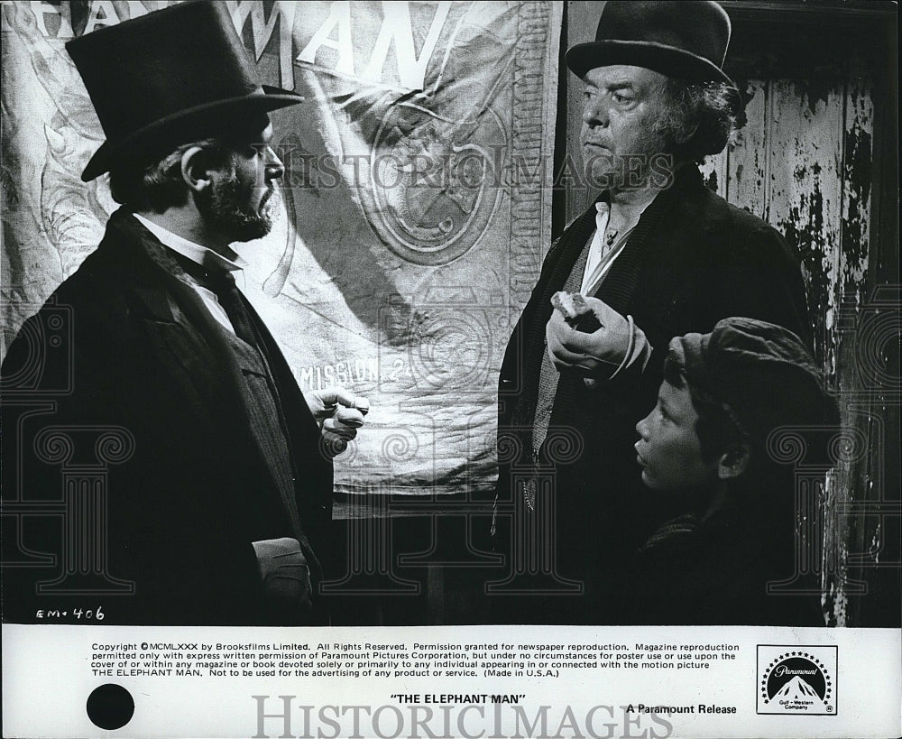 1980 Press Photo Freddie Jones &quot;The Elephant Man&quot;- Historic Images