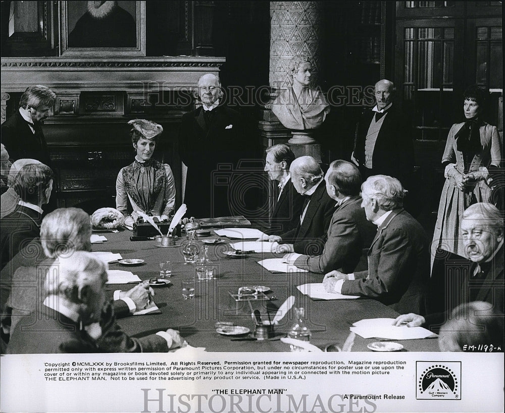 1980 Press Photo Helen Ryan, Anthony Hopkins &quot;The Elephant Man&quot;- Historic Images