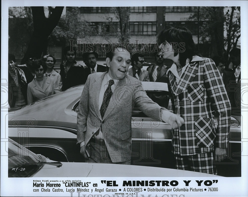 1976 Press Photo Mario Moreno &quot;El Ministro Y Yo&quot;- Historic Images