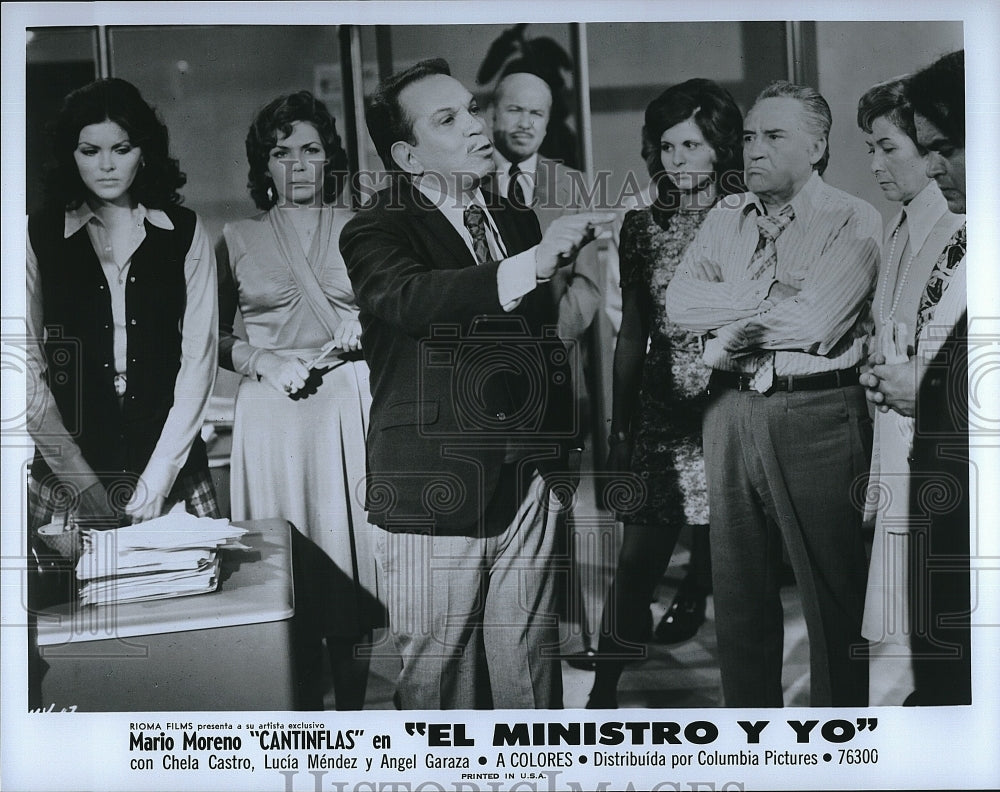 1976 Press Photo Mario Moreno &quot;El Ministro Y Yo&quot;- Historic Images