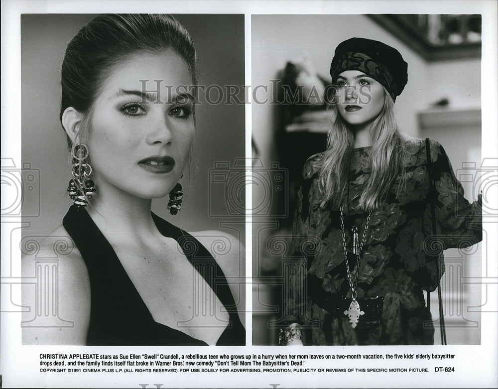 1991 Press Photo Christine Applegate in "Don't Tell Mom The Babysitter's Dead"