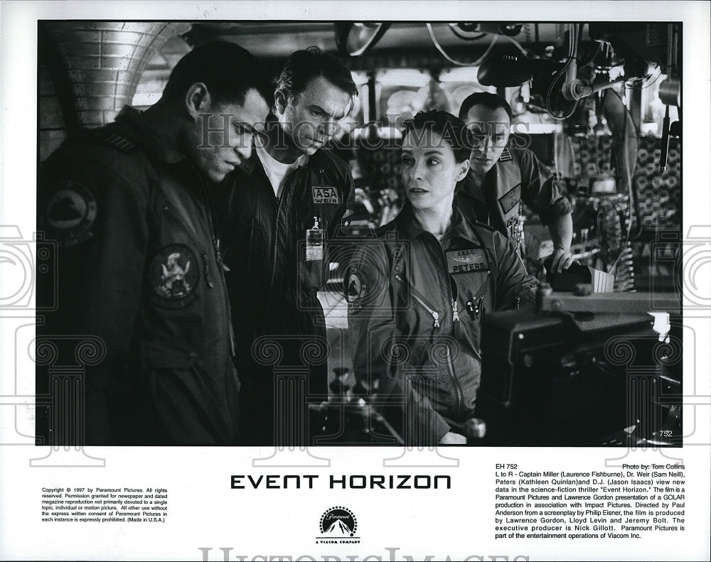 1997 Press Photo Cast of Paramount Pictures &quot;Event Horizon&quot;.- Historic Images