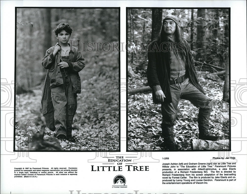 1997 Press Photo Ashton & Greene Star In "The Education Of Little Tree"- Historic Images