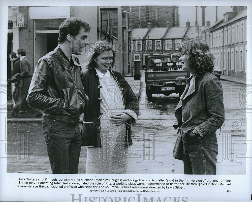 1983 Press Photo Actress Julie Walters &amp; Malcolm Douglas in &quot;Educating Rita&quot;- Historic Images