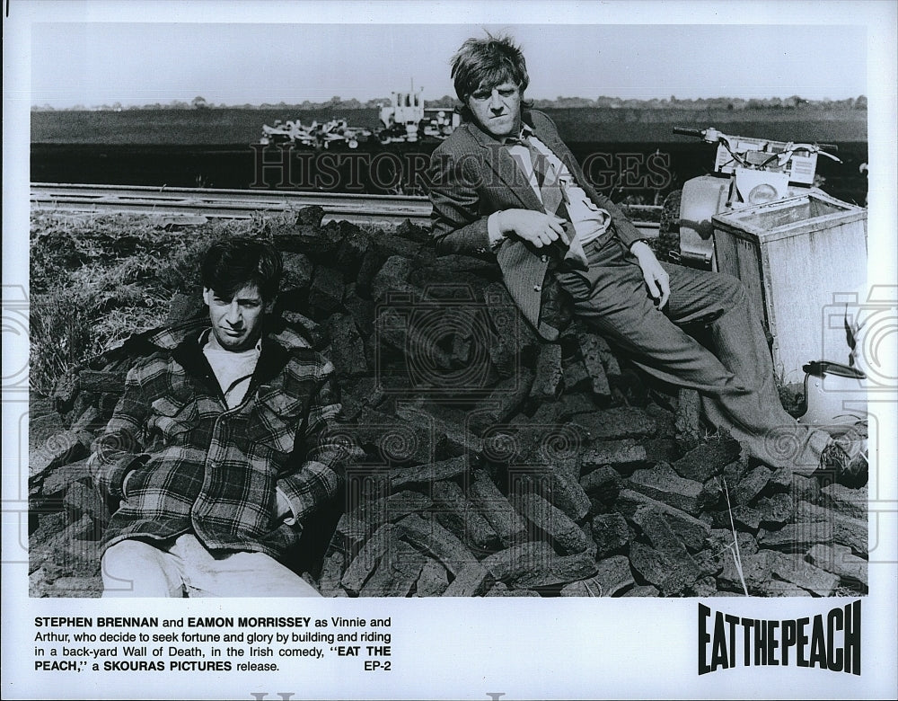 Press Photo Eat the Peach Stephen Brennan Eamon Morrissey- Historic Images