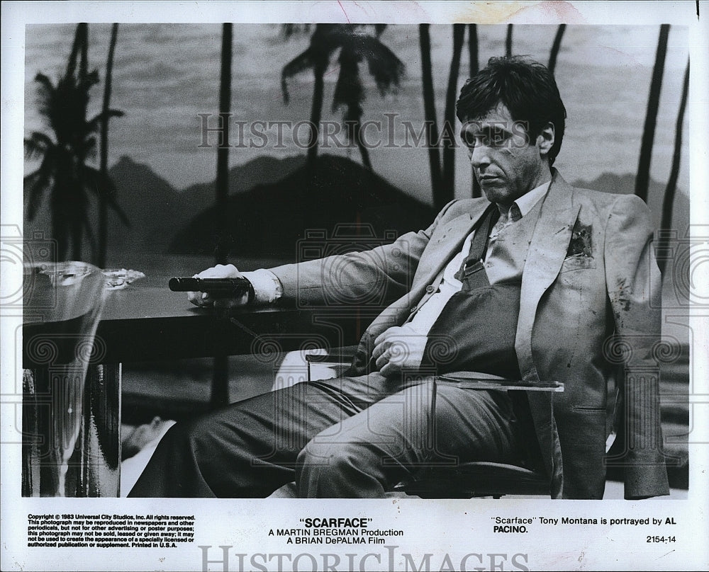 1983 Press Photo Al Pacino in &quot;Scarface&quot;- Historic Images