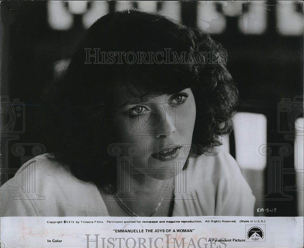 1975 Press Photo Sylvia Kristel Stars In &quot;Emmanuelle The Joys Of A Woman&quot;- Historic Images