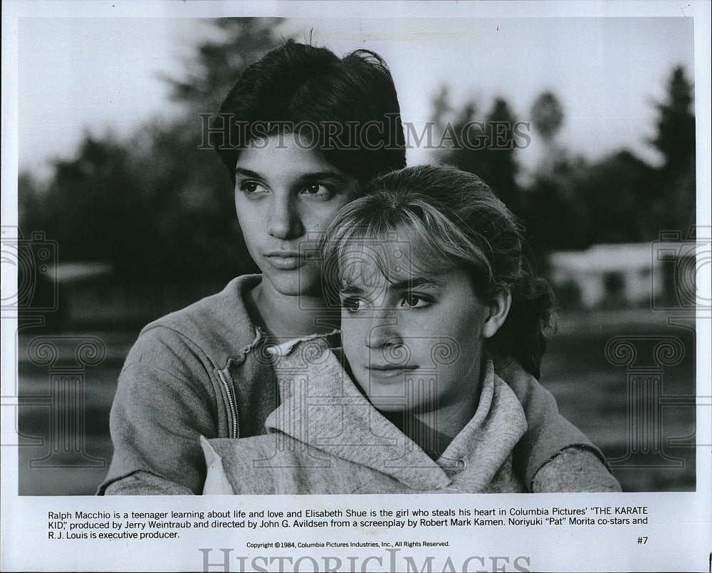 1984 Press Photo &quot;The Karate Kid&quot; Ralph Macchio &amp; Elisabeth Shue- Historic Images