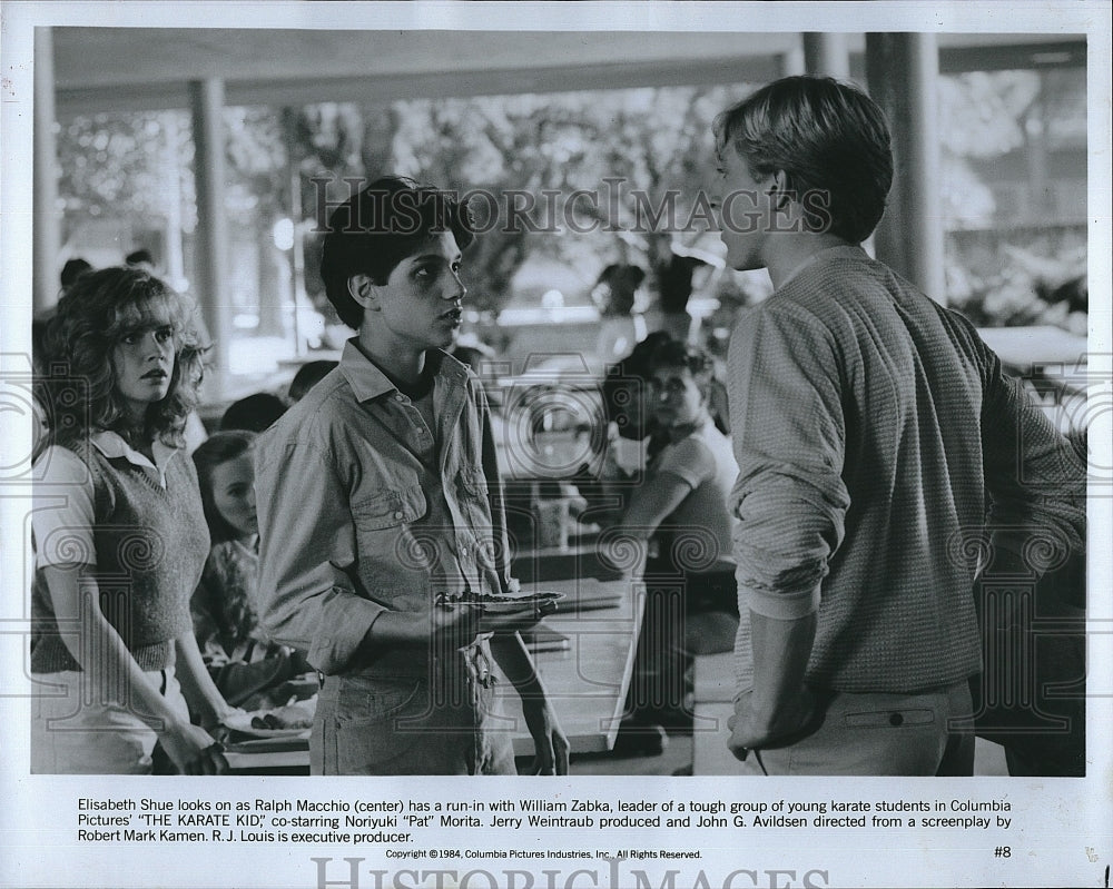 1984 Press Photo &quot;The Karate Kid&quot; Ralph Macchio &amp; Elisabeth Shue- Historic Images