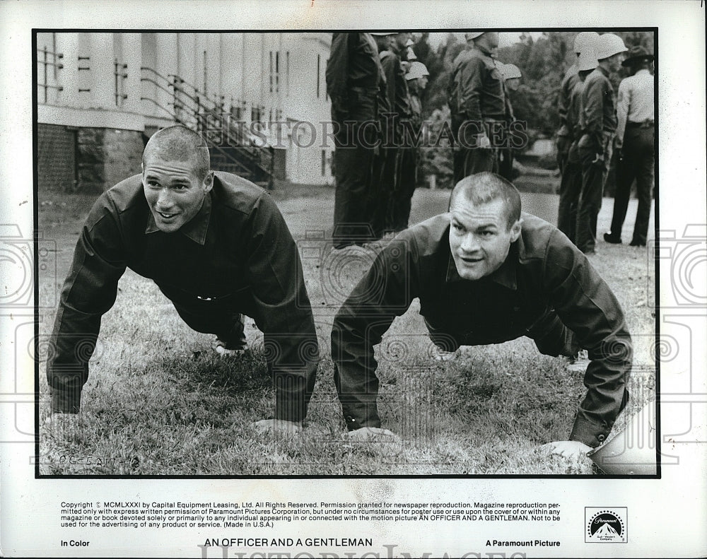 1982 Press Photo Actor Richard Gere in &quot;An Officer &amp; A Gentleman&quot;- Historic Images