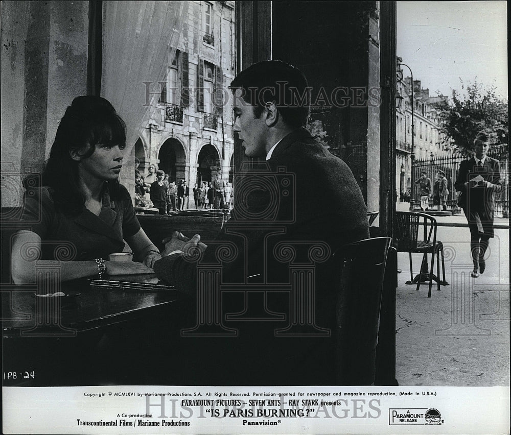 1966 Press Photo Actress Leslie Caron &quot;Is Paris Burning&quot; Paramount Picture- Historic Images