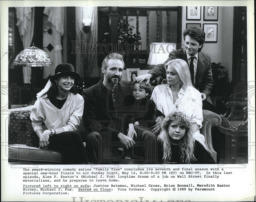 1989 Press Photo &quot;Family Ties&quot; Meredith Baxter Birney,Michael Gross- Historic Images