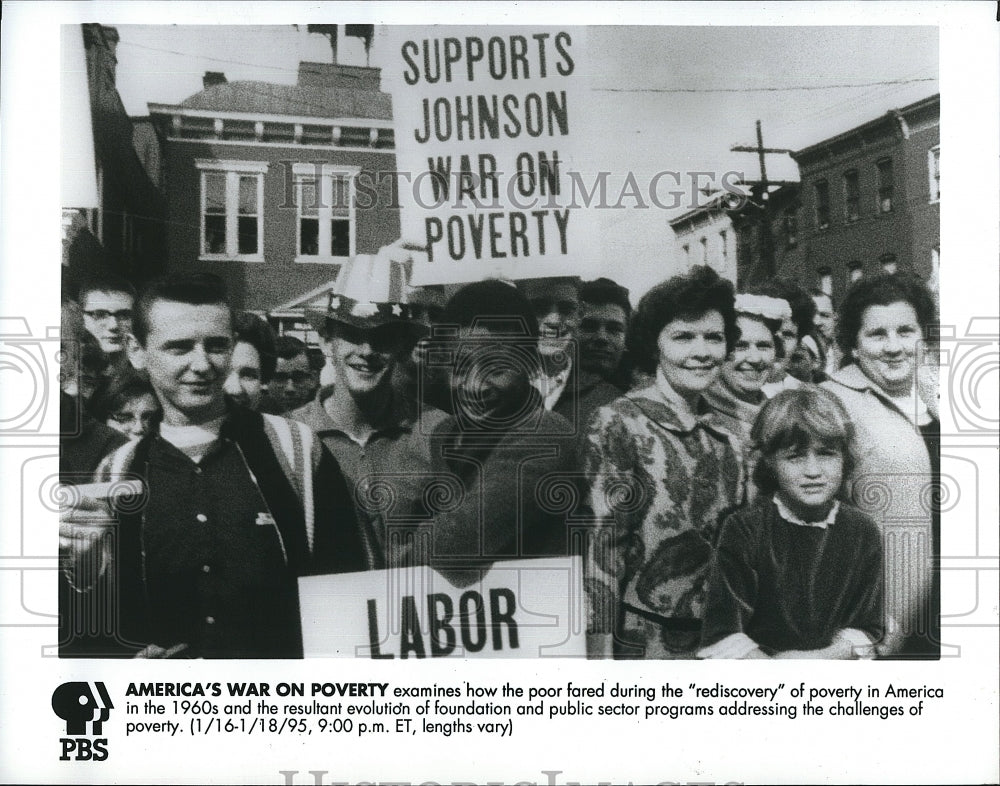 1985 Press Photo Americas War on Poverty PBS Special- Historic Images