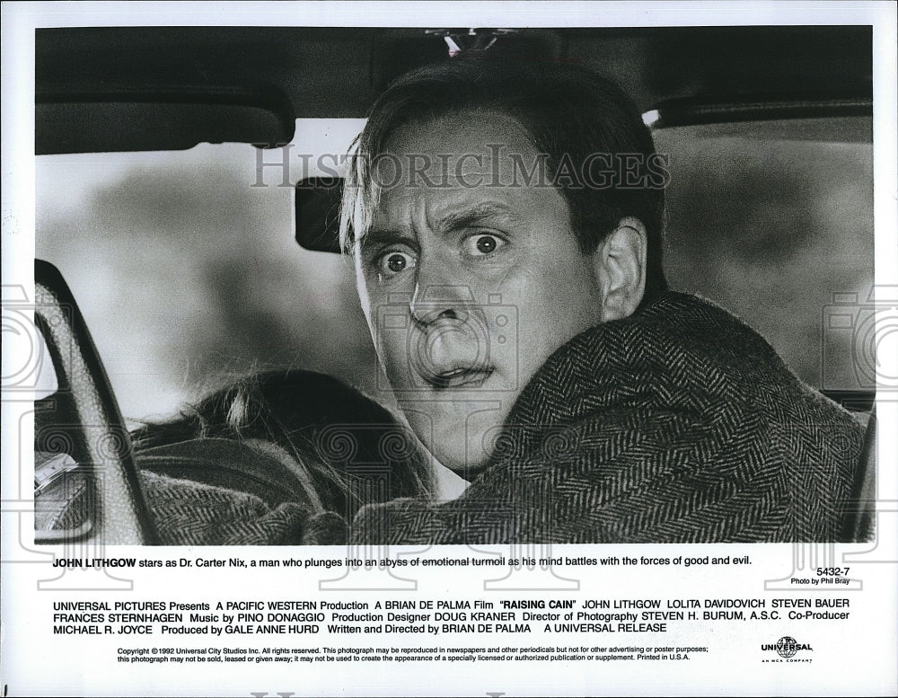 1992 Press Photo  &quot;Raising Cain&quot; starring John Lithgow,- Historic Images