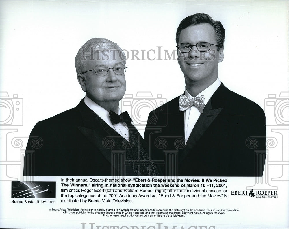 2001 Press Photo Ebert &amp; Roeper IF We picked the winners - Historic Images