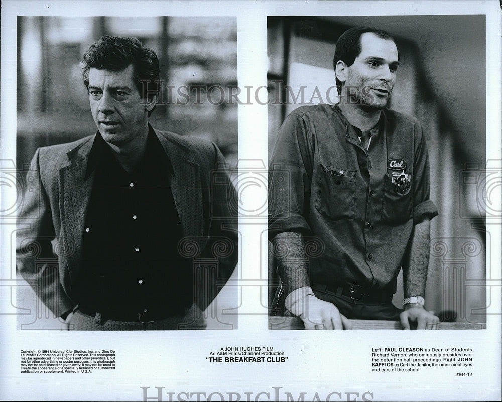 1984 Press Photo &quot;The Breakfast Club&quot; Pail Gleason &amp; John Kapelos- Historic Images