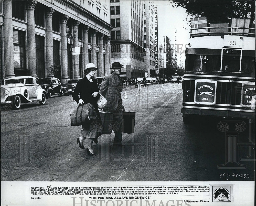 1981 Press Photo "The Postman Always Rings Twice" Jack Nicholson,Jessica Lange- Historic Images