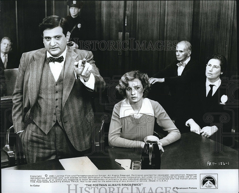 1981 Press Photo &quot;The Postman Always Rings Twice&quot; Michael Lerner,Jessica Lange- Historic Images