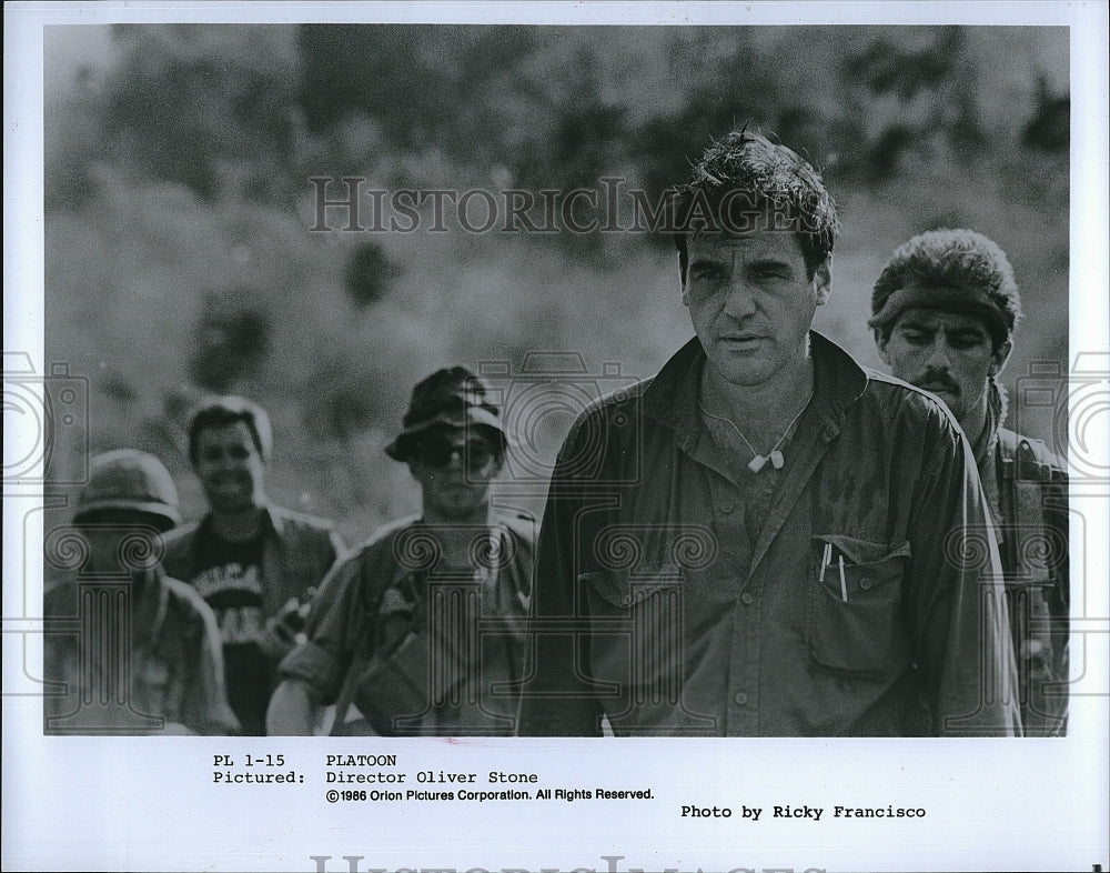 1986 Press Photo Platoon Director Oliver stone- Historic Images