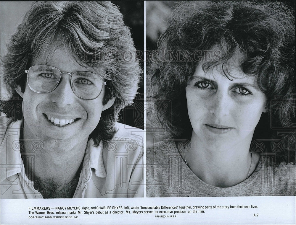 1984 Press Photo &quot;Irreconcibile Differences&quot; writers Nancy Meyers, Charles Shyer- Historic Images